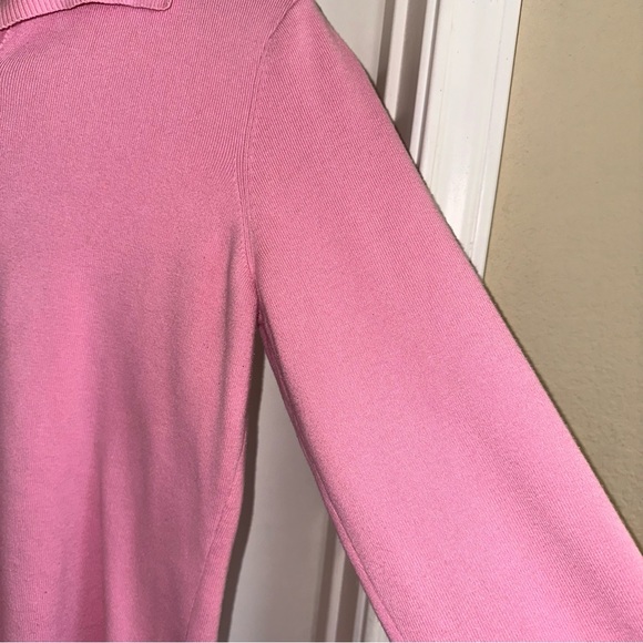 Talbots pink colored sweater top Women large - Picture 4 of 9